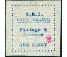 SG11. 1916 1d Blue. Superb unused with large margins...