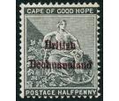 SG1b. 1885 1/2d grey-black. 'Overprint Double'. Very fine fresh