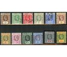 SG46-57. 1912 Set of 12. Superb fine used...