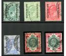 SG67-71. 1904 Set of 6. Complete with all shades, very fine used