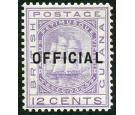 SG O11. 1877 12c Pale violet. 'OFFICIAL'. Brilliant fresh perfec