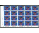 SG2065a. 1998 Christmas. 26p 'Imperforate'. U/M mint block of 20