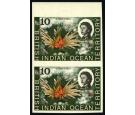 SG30a. 1968 10r Lionfish 'Imperforate Pair' Brilliant U/M mint..