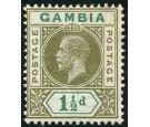 SG88a. 1912. 1 1/2d Olive-green and blue-green. Split 'A'. Super