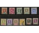 SG46-56. 1903 Set of 11. Very fine used...