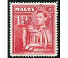 SG220a. 1938 1 1/2d Scarlet. 'Broken Cross'. Superb well centred