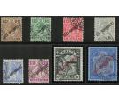 SG114-121. 1922 Set of 8. Superb fine used...