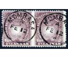 SG11ac. 1893 4 1/2a Brown-purple 'Imperforate Between, Horizonta