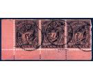 SG31. 1895 '1/2 anna' on 3a Black/dull red. Choice superb fine u