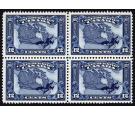 SG270. 1927 12c Blue. Brilliant fresh U/M mint block of 4...