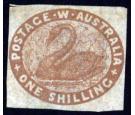 SG4b. 1855 1/- Grey-brown. Very fine unused...