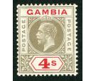 SG117. 1922 4/- Black and red. Superb fresh well centred mint...