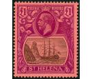 SG96. 1922 Â£1 Grey and purple/red. Brilliant fresh U/M mint...