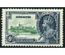 SG116a.  1935 6d Green and indigo. 'Extra Flagstaff'. Very fine 