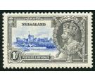 SG123m. 1935 1d Ultramarine and grey. 'Bird by turret'. Very fin