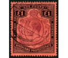 SG98. 1913 £1 Purple and black/red. Superb fine well centred us