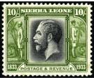 SG179. 1933 10/- Black and sage-green. Brilliant fresh well cent