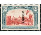 SG91s. 1921 6d Red and dull blue-green. 'SPECIMEN'...