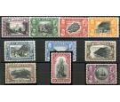 SG114-123. 1934 Set of 10. Brilliant fresh U/M mint...