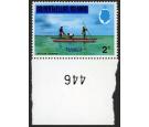 SG10. 1976 2c 'Lagoon Fishing'. 'Watermark Sideways'. U/M sheet 