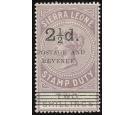 SG71. 1897 2 1/2d on 2/- Dull lilac. Choice superb fresh mint...