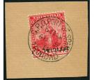 SG O9c. 1909 1d Rose-red. 'OFFICIAL'. 'Overprint Inverted'. Supe