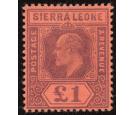 SG85. 1903 £1 Purple/red. Beautiful superb fresh mint...