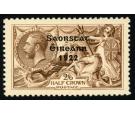 SG64b. 1922 2/6 Chocolate-brown. 'No Accent' Brilliant fresh U/M