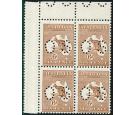 SG O76.1923 6d Chestnut. 'O S'. Choice brilliant fresh U/M corne