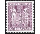 SG F156. 1935 12/6 Deep plum. Brilliant fresh U/M mint...