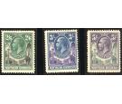 SG12-14. 1925 2/6 to 5/- (3 values). Superb mint...