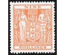 SG F176. 1936 9/- Brown-orange. Superb fresh well centred mint..