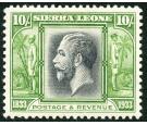 SG179. 1933 10/- Black and sage-green. Brilliant fresh U/M mint.