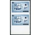 SG183a. 1957 1/3 Deep blue. 'Imperforate Between, Vertical Pair'