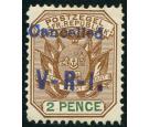 SG3. 1900 2d Brown and green. Superb fresh mint...