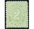 SG D55. 1907 2d Dull green. Superb fresh mint...