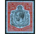 SG89i. 1930 2/6 Black and carmine-red/deep grey-blue. Superb fre
