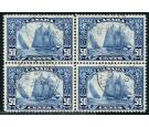 SG284. 1929 50c Blue. Superb used block of 4...