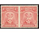 SG193a. 1913 1d Red. 'Horizontal Pair, Imperforate Between'. Ver