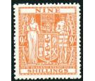 SG F176. 1936 9/- Brown-orange. Brilliant fresh U/M mint...