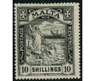 SG104. 1922 10/- Black. Superb fresh mint with exceptional full 