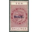 SG37b. 1927 10/- Brown-red. Lovely fresh well centred mint...