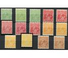 SG20-23. 1914 Set with most shades, superb fresh mint...