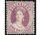 SG73. 1874 1/- Mauve. Very fine fresh mint...