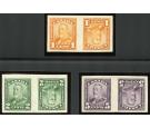 SG275,276,279 Variety. 'Imperforate tete-beche pairs'. U/M mint.