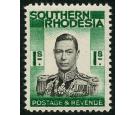 SG48a. 1937 1/- Black and blue-green. 'Double Print Of Frame'. B