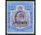 SG168s. 1911 $25 Purple and blue/blue. 'SPECIMEN'. Superb fresh 