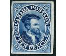 SG15. 1855 10d Blue. Superb fresh mint...