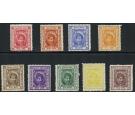 KISHANGARH. SG42-50. 1904 Set of 9. Choice superb fresh mint...