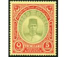 SG25. 1921 $5 Green and red/pale yellow. Choice superb fresh per